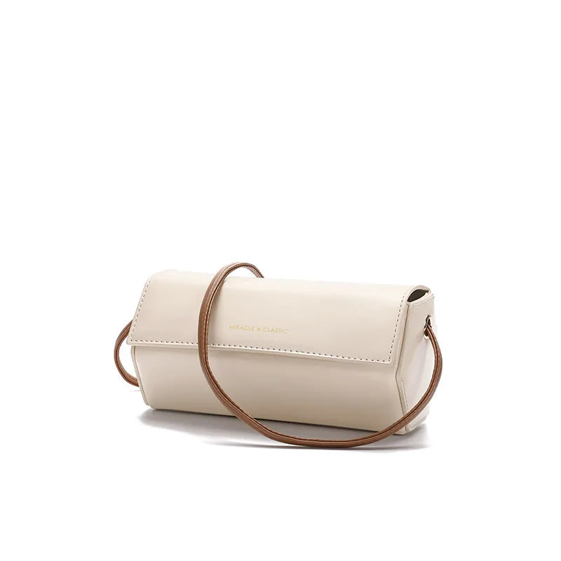 Cylinder Crossbody Bag for Women Versatile Shoulder Handbag