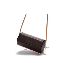 Cylinder Crossbody Bag for Women Versatile Shoulder Handbag