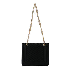 Velvet Shoulder Bag Chain Handbag for Women