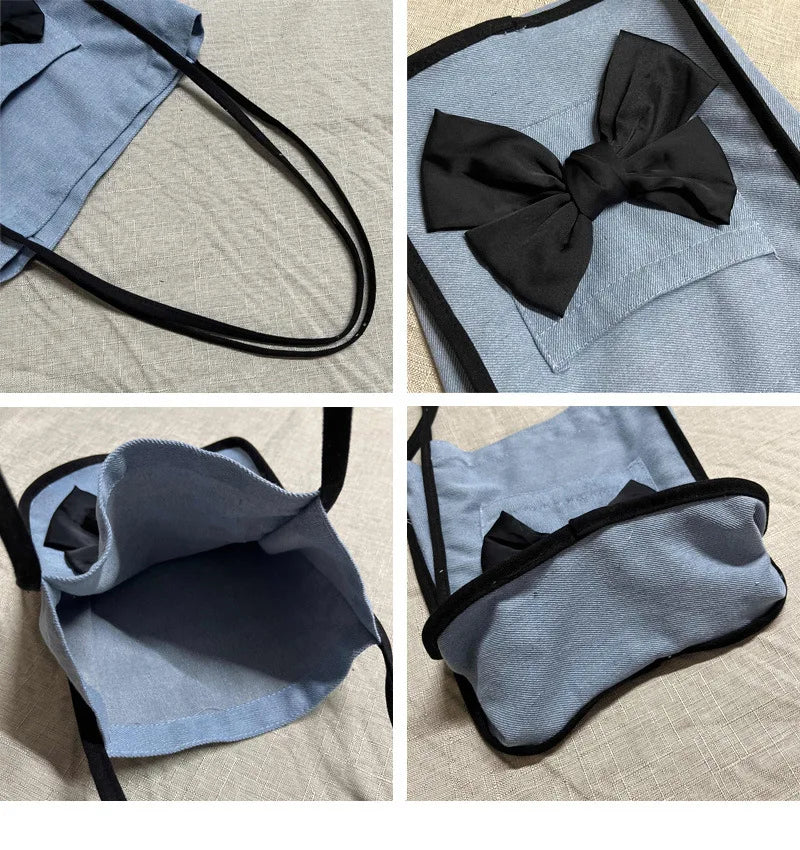 Canvas Shopping Bag Ladies Handbag Soft Tote Shoulder Large Capacity Casual Bags