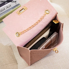 Chains Crossbody Shoulder Bag Women Handbag LOCK Taschen