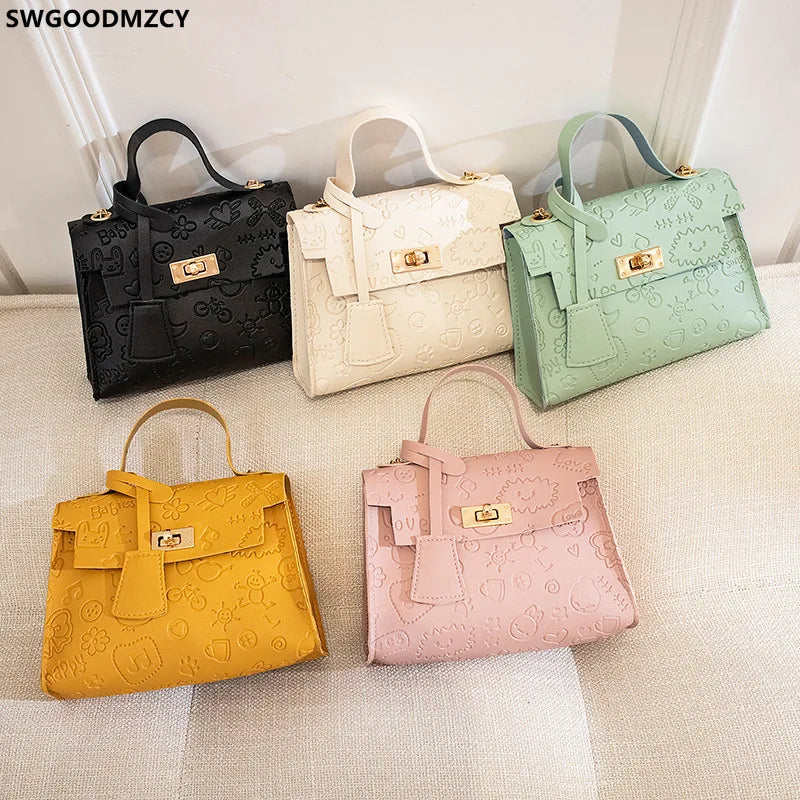 Chains Crossbody Shoulder Bag Women Handbag LOCK Taschen