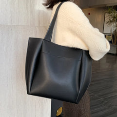 Leather Women's Shoulder Bag Black