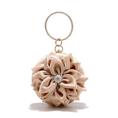 3D Flowers Women's Evening Shoulder Bag Crossbody Female