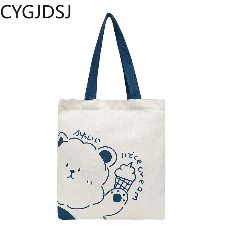 Canvas Tote Bags for Women Shoulder Bag Side Bags for Ladies Handbags