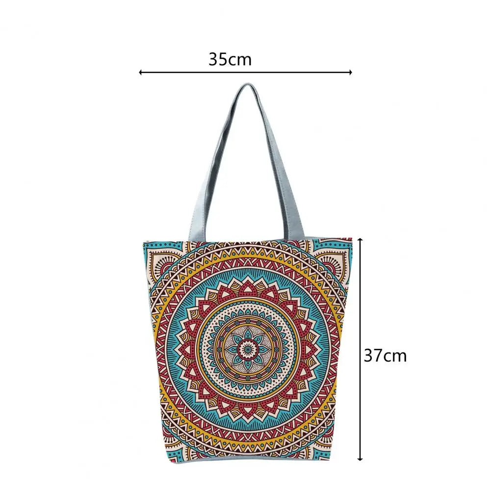Bohemia Ethnic Print Large Capacity Shoulder Bag