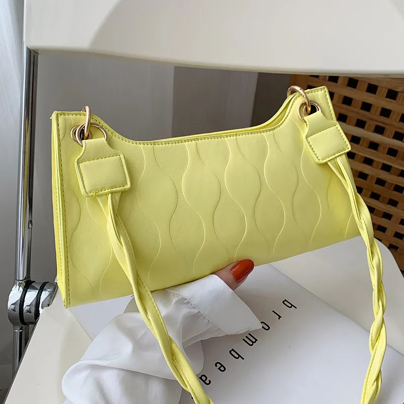 Women Handbag PU Leather Shoulder Totes Underarm Top Handle Bag