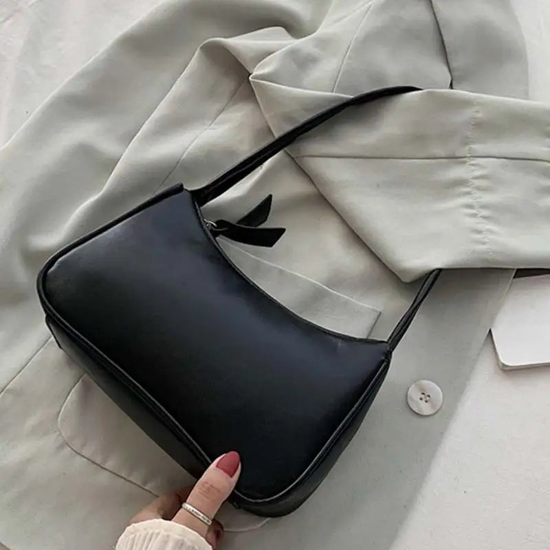 Women Retro PU Leather Top Handle Bag