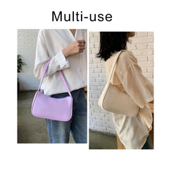 Women Retro PU Leather Top Handle Bag