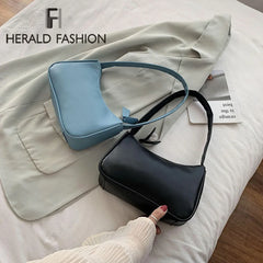 Women Retro PU Leather Top Handle Bag