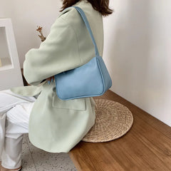 Retro PU Leather Shoulder Tote Bag