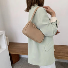 Retro PU Leather Shoulder Tote Bag