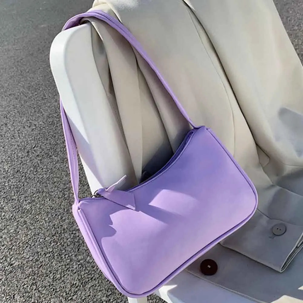 Retro PU Leather Top Handle Bag Women Shoulder Totes Underarm Vintage Handbag