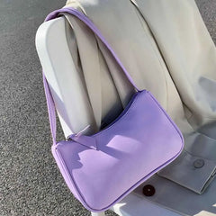Retro PU Leather Top Handle Bag Women Shoulder Totes Underarm Vintage Handbag