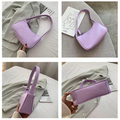 Women Retro PU Leather Top Handle Bag