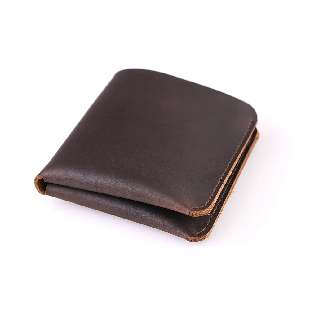 Vintage Cow Leather Men Wallet Slim Minimalist
