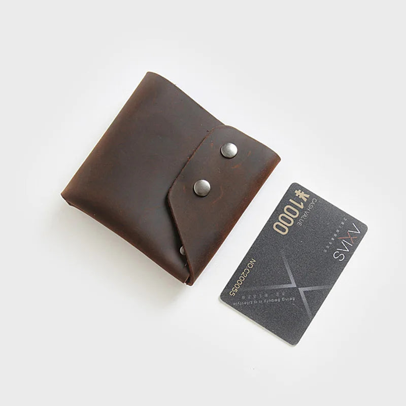 Slim Leather Men Wallets Thread Wallet for Men