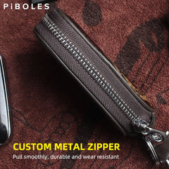 Leather Car Smart Key Bag Embossed Mini Wallet For Women