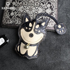 Leather Key Wallet Car Smart Key Holder Case Cover