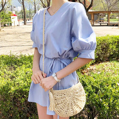Rattan Woven Straw Crossbody Bag Summer Beach Women Messenger Shoulder Bags