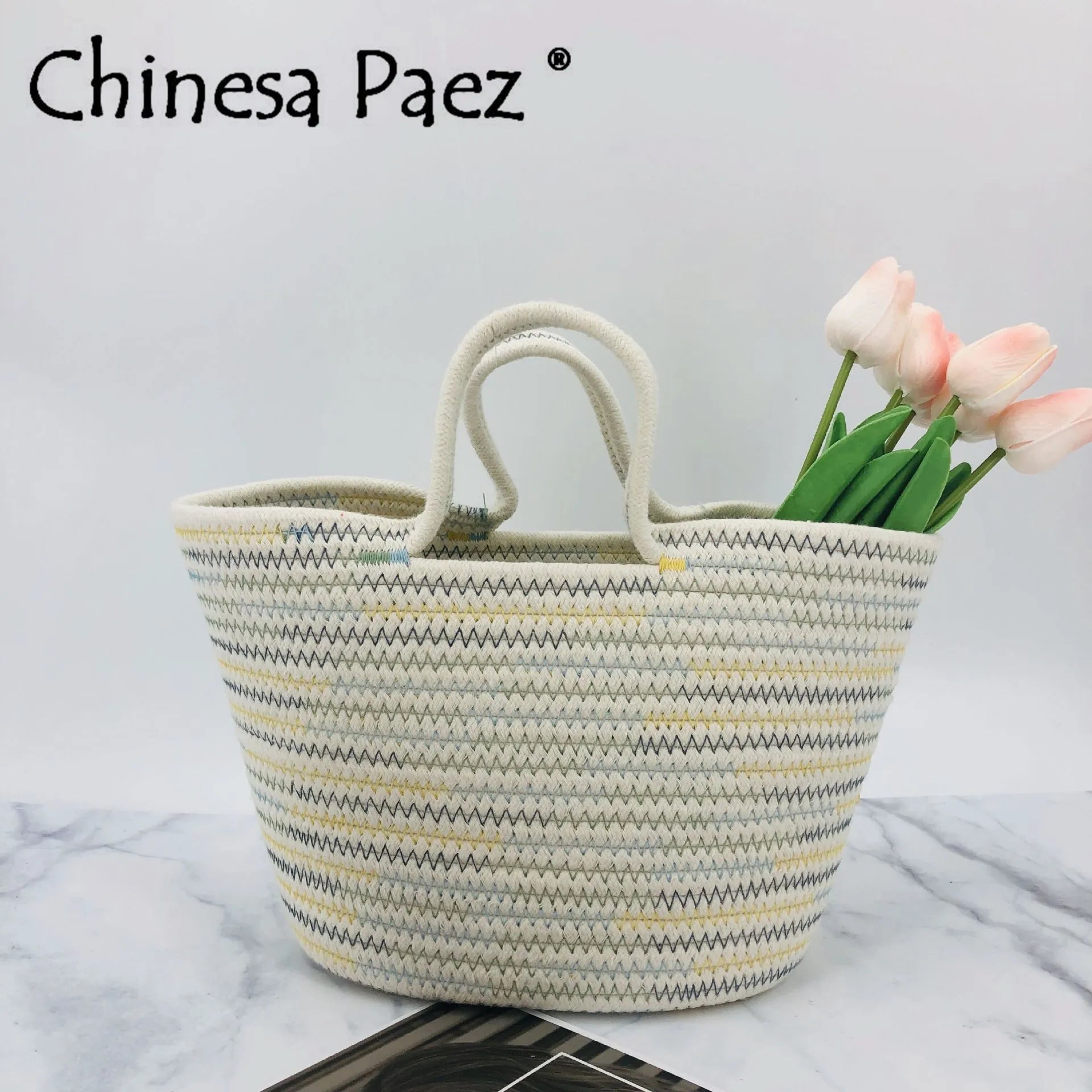 Rattan Woven Straw Bohemia Tote Summer Messenger Crossbody Bag
