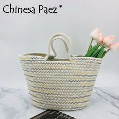 Rattan Woven Straw Bohemia Tote Summer Messenger Crossbody Bag