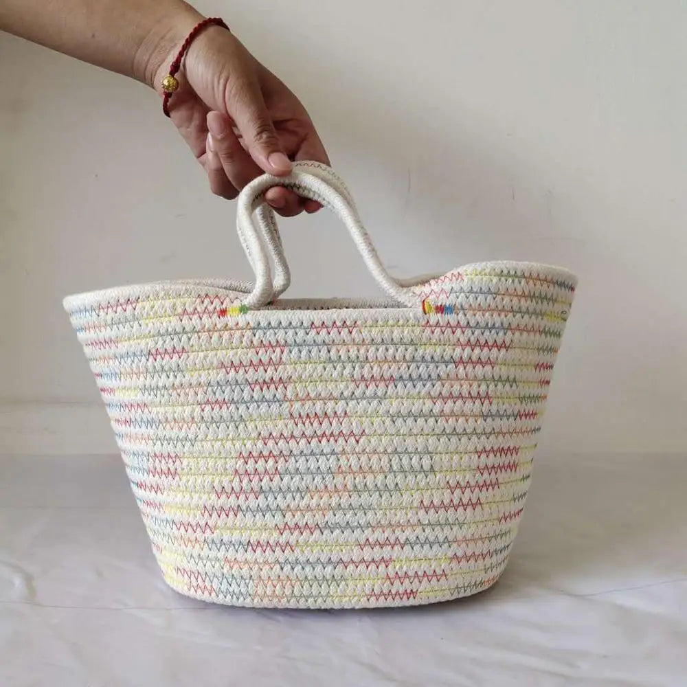 Rattan Woven Straw Bohemia Tote Summer Messenger Crossbody Bag