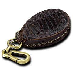 Men Leather Key Wallet Holder Housekeeper Women Key Case Organizer Pouch