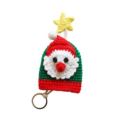 Santa Claus Key Wallet Knitting Pattern Pouch Christmas Gift