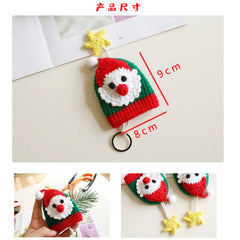 Santa Claus Key Wallet Knitting Pattern Pouch Christmas Gift