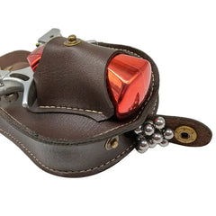 Leather 2 In 1 Slingshot Catapult Steel Balls Bag Pouch Holder