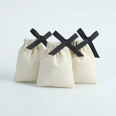 Muslin Cotton Drawstring Gift Bags for Coffee Jewelry Storage