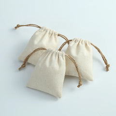 Muslin Cotton Drawstring Gift Bags for Coffee Jewelry Storage