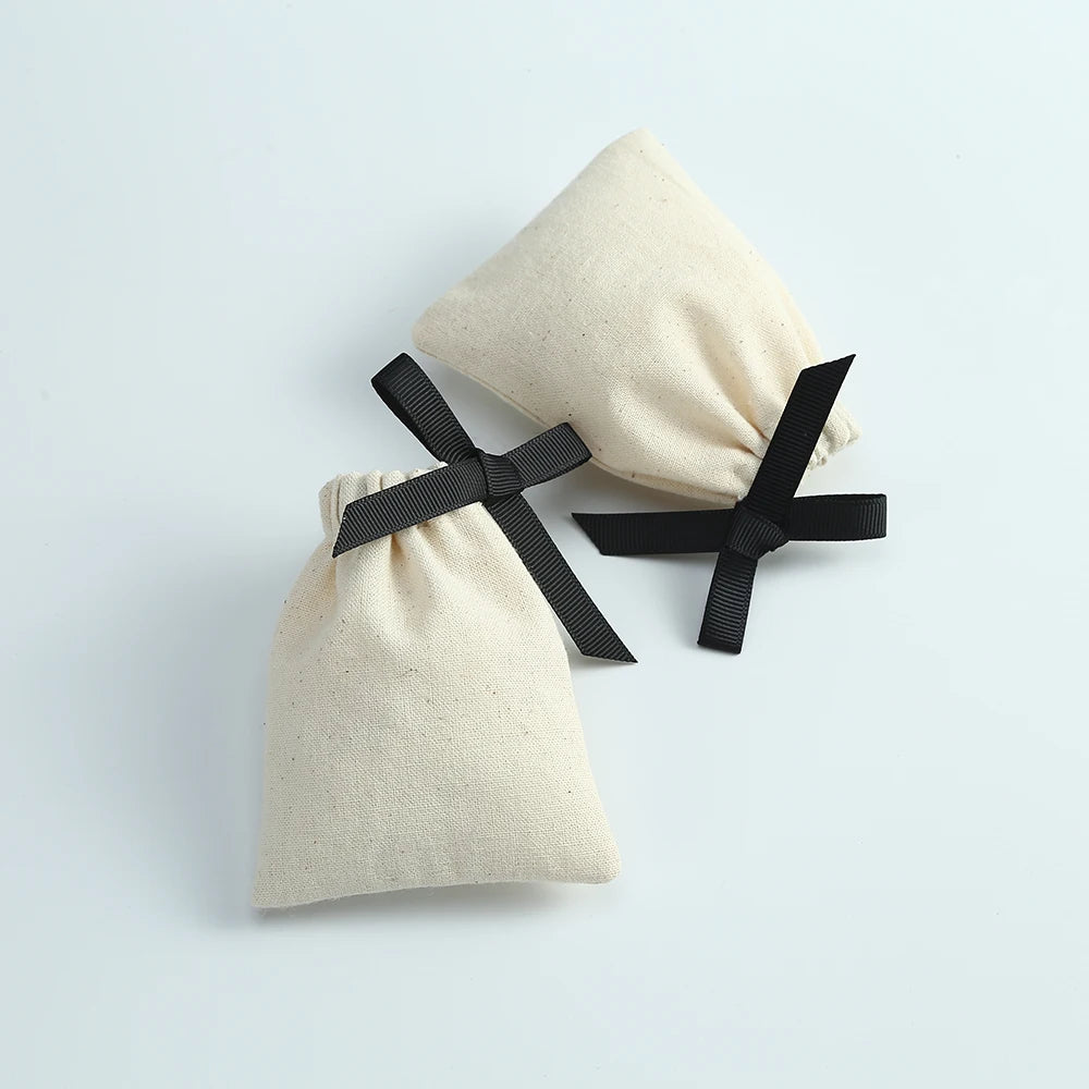 Muslin Cotton Drawstring Gift Bags for Coffee Jewelry Storage