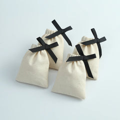 Muslin Cotton Drawstring Gift Bags for Coffee Jewelry Storage