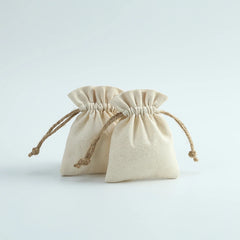 Muslin Cotton Drawstring Gift Bags for Coffee Jewelry Storage