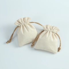 Muslin Cotton Drawstring Gift Bags for Coffee Jewelry Storage