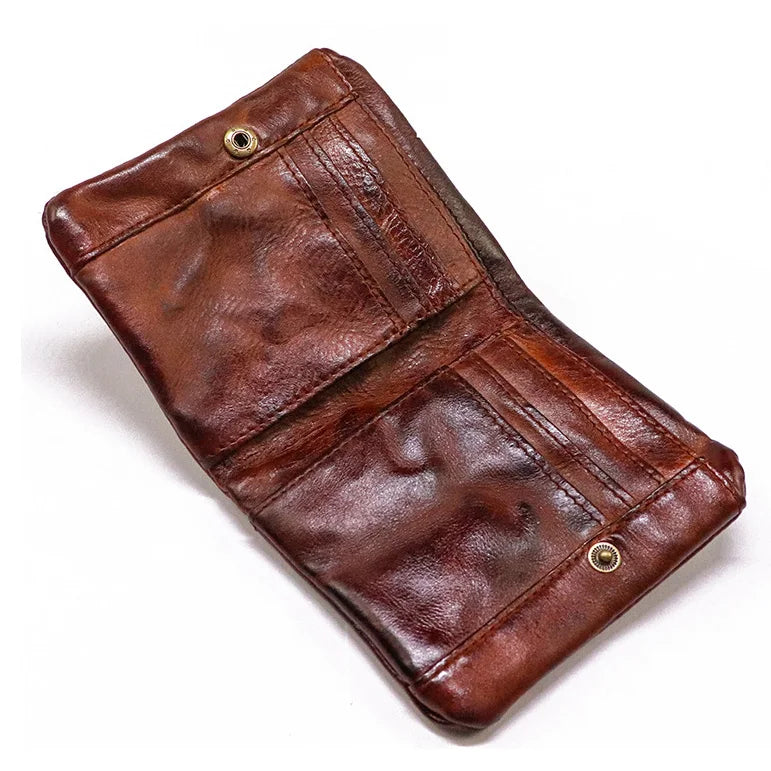 Vintage Tan Leather Men's Wallet