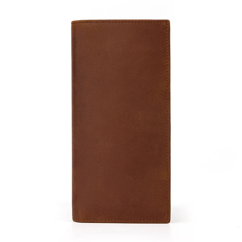 Vintage Crazy horse Leather Wallet for men, genuine cow Leather clutch bag