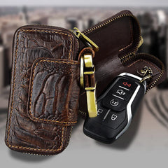 Vintage Leather Key Holder Men KeyChain Cover Leather Key Wallet Men Key Case Ba