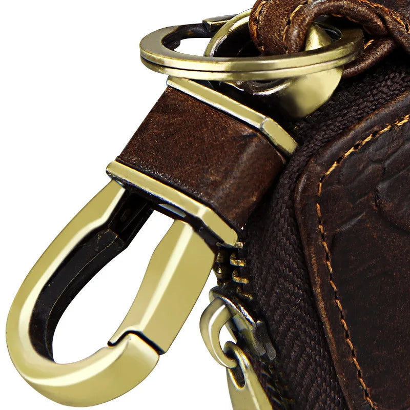 Vintage Leather Key Holder Men KeyChain Cover Leather Key Wallet Men Key Case Ba