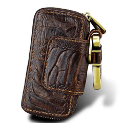 Vintage Leather Key Holder Men KeyChain Cover Leather Key Wallet Men Key Case Ba