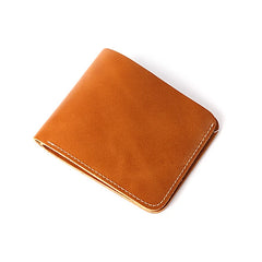 Slim Leather Purse for Men Small Carteira Masculina Couro