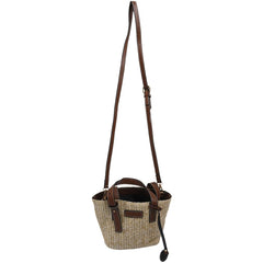 Vintage Retro Beach Bag Straw Rope Knitted Big Messenger Bag Lady Fresh Paper