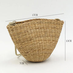 Summer Straw Beach Bags Rattan Woven Crossbody Bag Bohemian Handbag