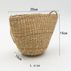 Summer Straw Beach Bags Rattan Woven Crossbody Bag Bohemian Handbag