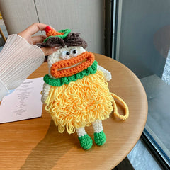 Woolen Shoulder Crossbody Bag Knitted Bag Young Girls Mobile Phone Purse Doll Ha