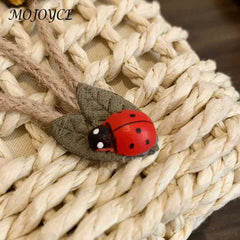 Handwoven Crossbody Bag Rattan Flower with Lace Bow for Ladies Shopping