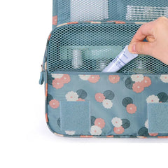 Hanging Travel Cosmetic Bag Women Zipper Makeup Bags Polyester