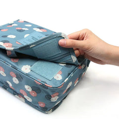 Hanging Travel Cosmetic Bag Women Zipper Makeup Bags Polyester